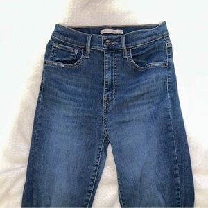 Levi's Blue Denim High-Rise Super Skinny Jeans